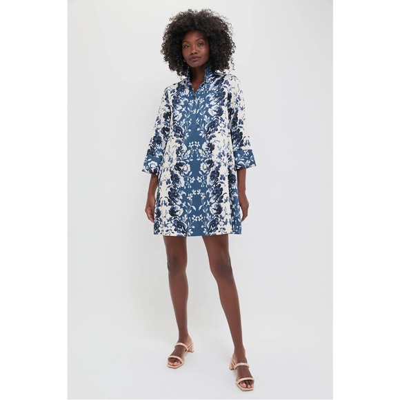 Tuckernuck Dresses & Skirts - Tuckernuck NWOT Indigo Reflection Stretch Cotton Megan Dress Women's Size XL